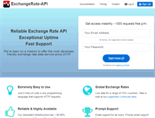 Tablet Screenshot of exchangerate-api.com